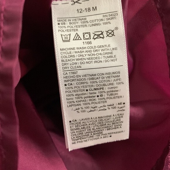 Old Navy baby girl dress size 12-18 months, Tutu style - Picture 8 of 9